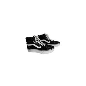 Vans Off The Wall High Top Women's Sneaker 7.5 Classic Black White Canvas Retro